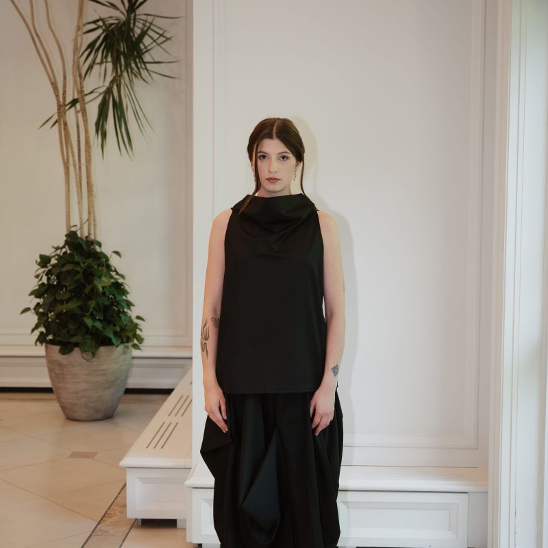 Limited Off-Shoulder Top with Pockets