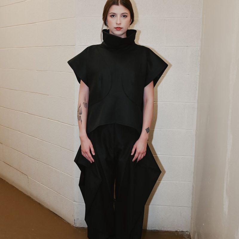 Sculpted Turtleneck Top