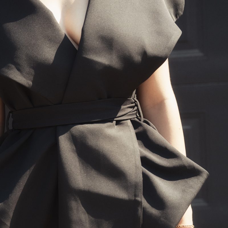 Triangle Wrap Vest Dress